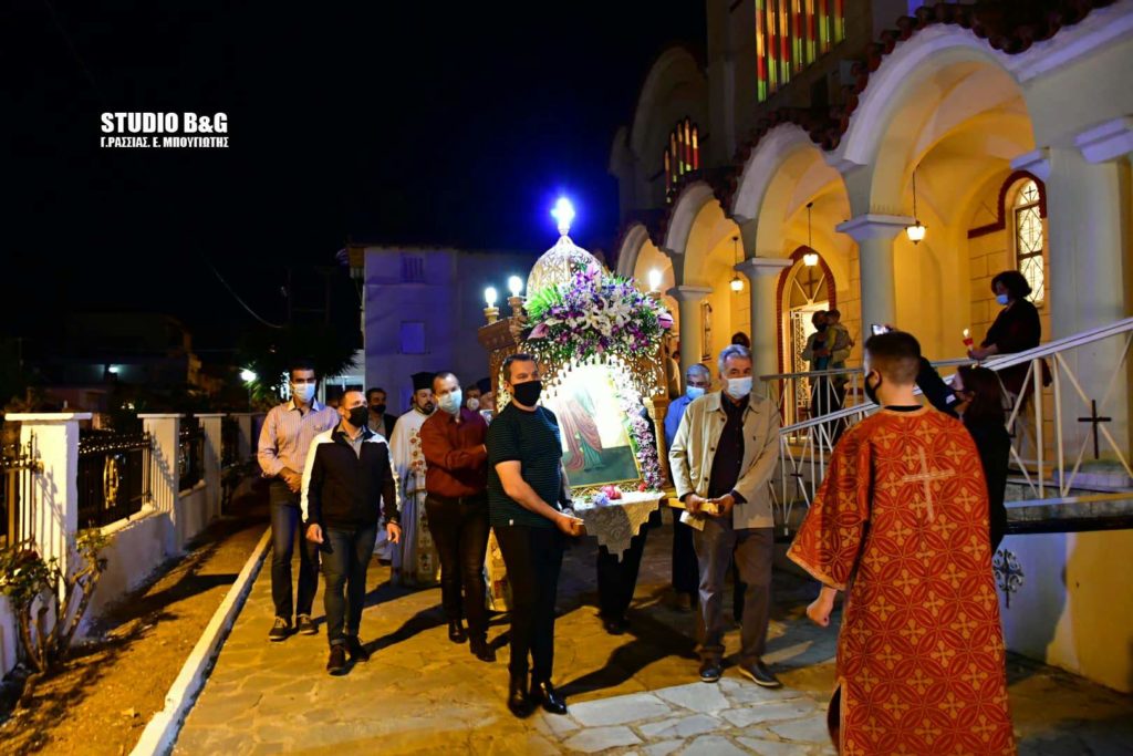 Ο πανηγυρικός Εσπερινός της Αγίας Ειρήνης στην Νέα Κίο