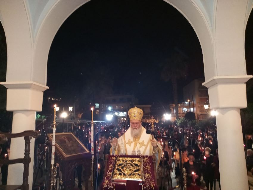 Οι Ακολουθίες της Αναστάσεως στην Ιερά Μητρόπολη Κορίνθου
