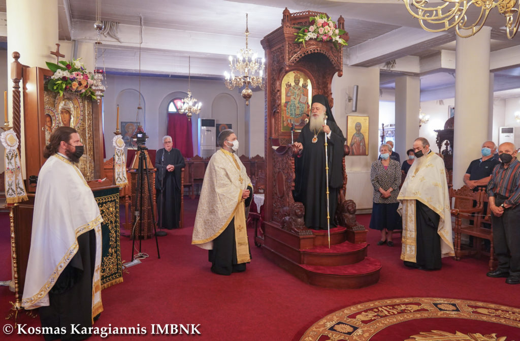 Μεθεόρτιος Εσπερινός στον Πανηγυρίζοντα Ιερό Ναό του Αγίου Λουκά του Ιατρού