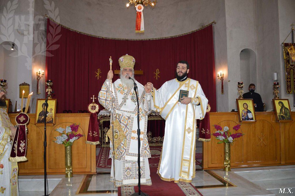 Χειροτονία διακόνου στον Ι.Ν. Αγίων Τριών Ιεραρχών Ευόσμου