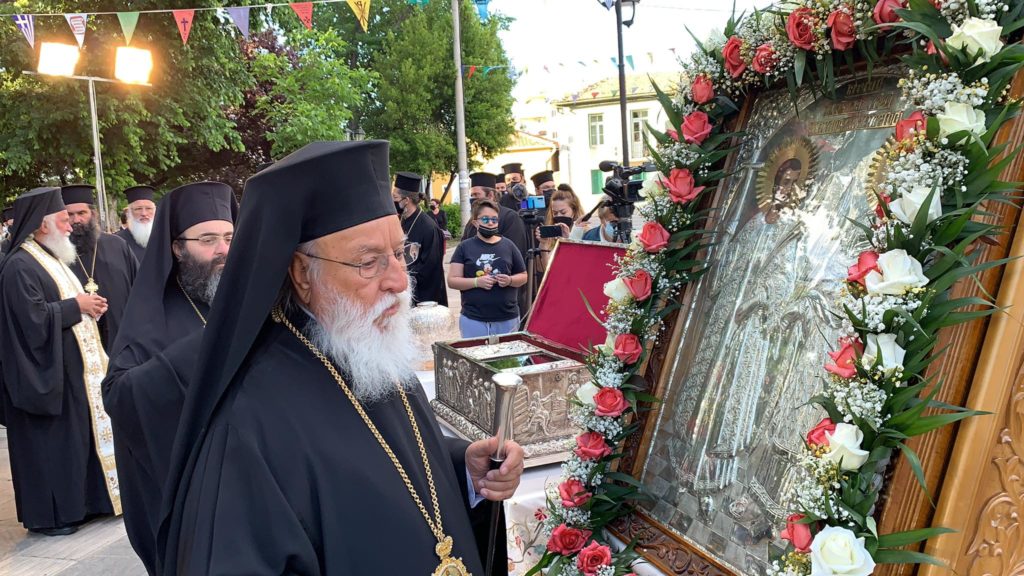 Τρίπολη: Υπαίθρια πανηγυρική Θεία Λειτουργία για τους Πολιούχους