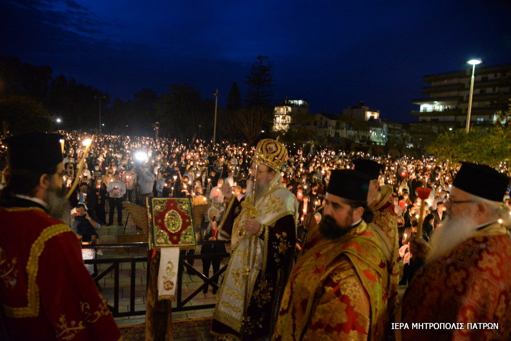 Μητροπολίτης Πατρών: «Η Παναγία να δώσῃ σε όλους την χαρά της Αναστάσεως του Υἱού Της…»