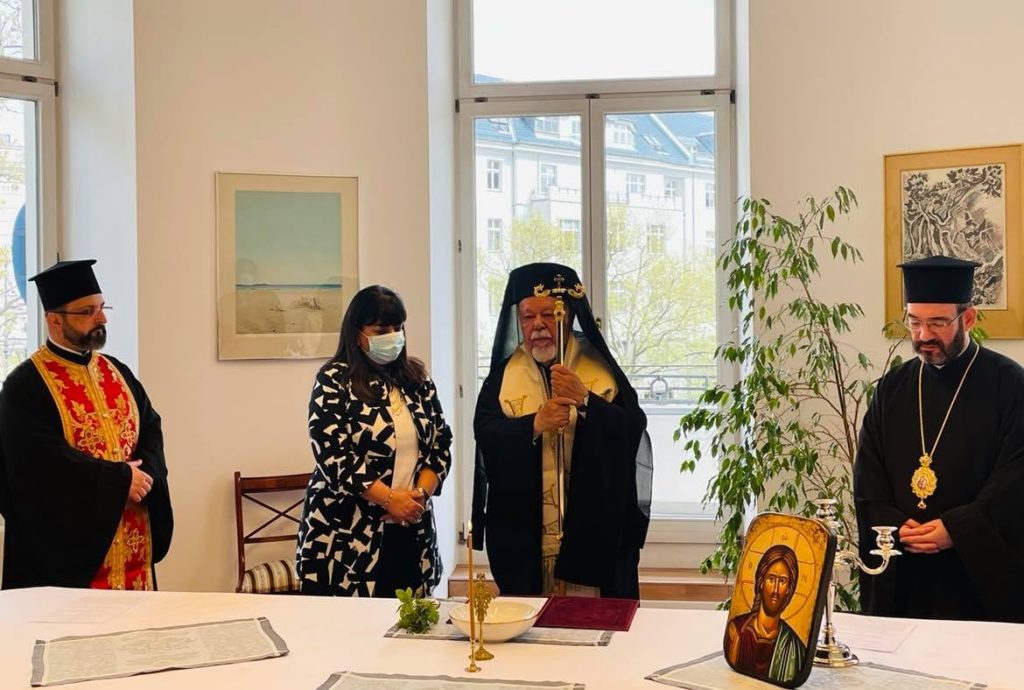 Αγιασμός στην Ελληνική Πρεσβεία στο Βερολίνο