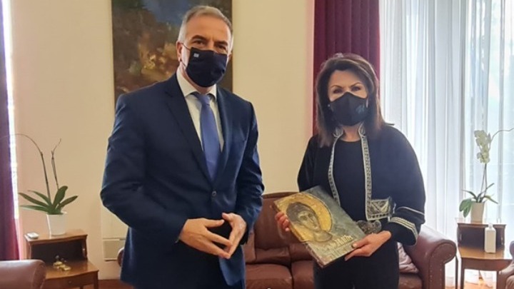 Συνάντηση αντιπροσωπείας της Επιτροπής «Ελλάδα 2021» με τον Στ. Καλαφάτη