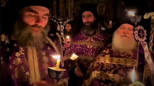 Η Ακολουθία του Επιταφίου στην Ι.Μ. Μονή Βατοπαιδίου