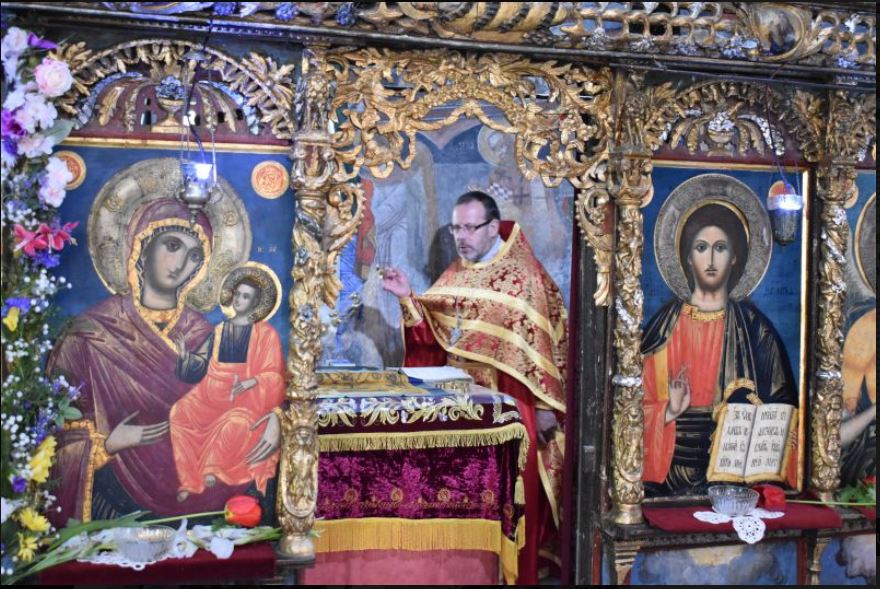 Αρχιερατική Θεία Λειτουργία και αγιασμός την Τετάρτη του Πάσχα στο μοναστήρι Προφήτη Ηλία