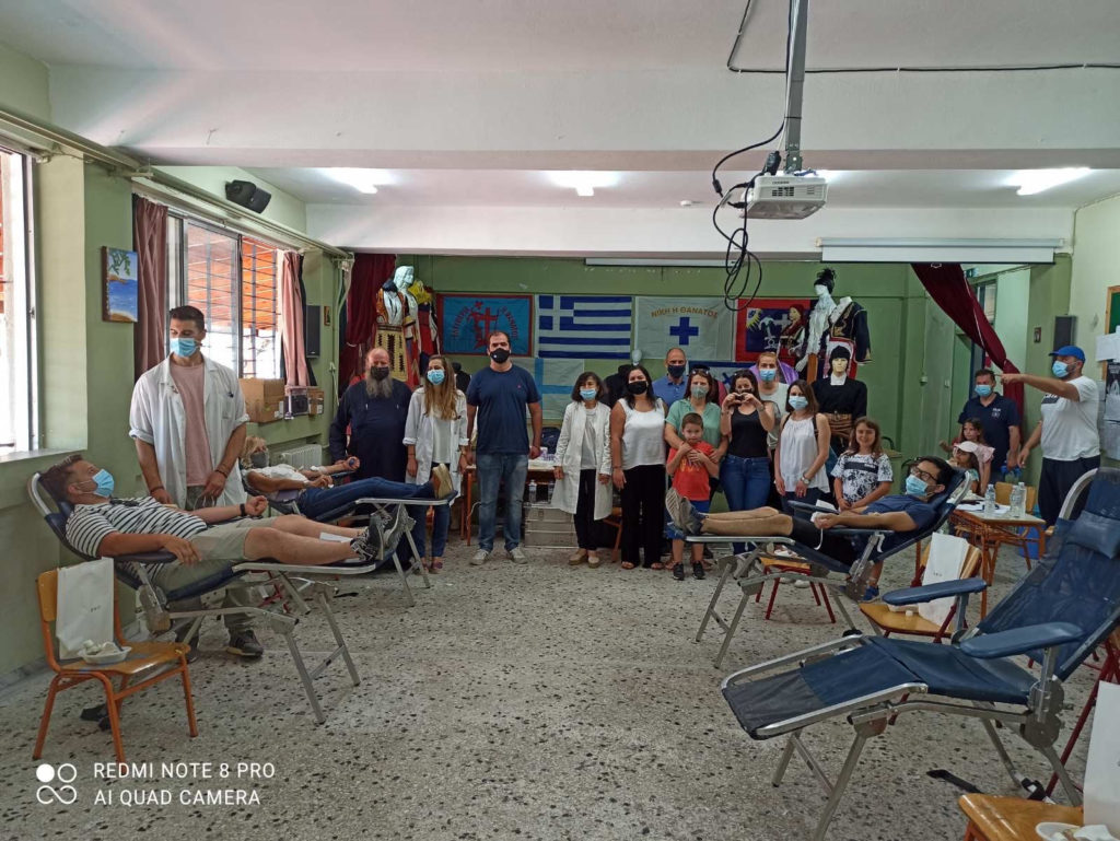 Επιτυχημένη η 3η εθελοντική αιμοδοσία της Ενορίας Αγίου Τρύφωνος Καματερού