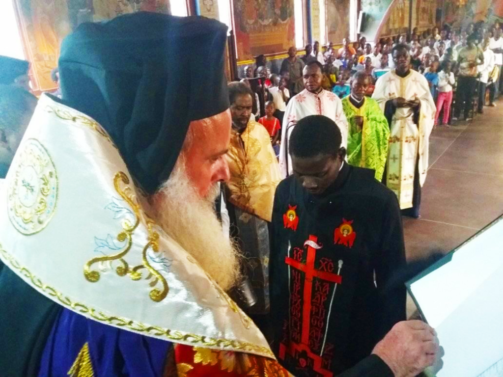 Κουρά μοναχού στην Ιερά Μητρόπολη Κανάγκας