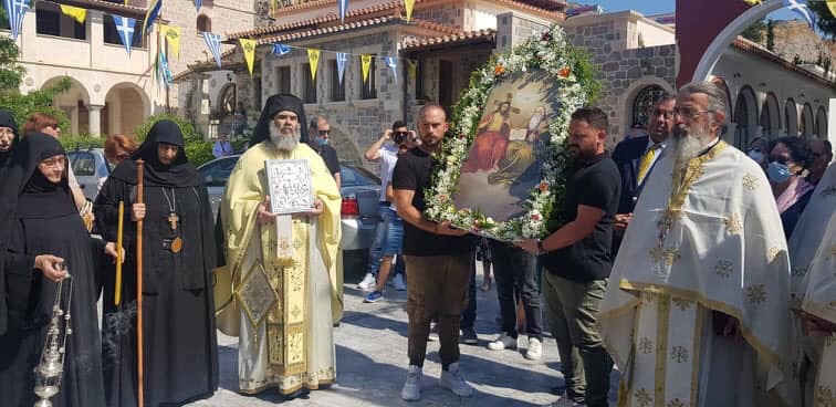 Αίγινα: Από το τριαδικόν του Αγίου Νεκταρίου