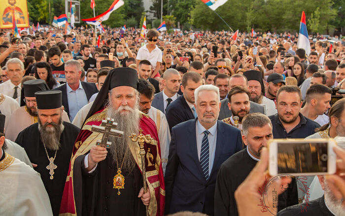 NEWLY-ELECTED METROPOLITAN OF MONTENEGRO FESTIVELY GREETED BY THOUSANDS OF ORTHODOX FAITHFUL