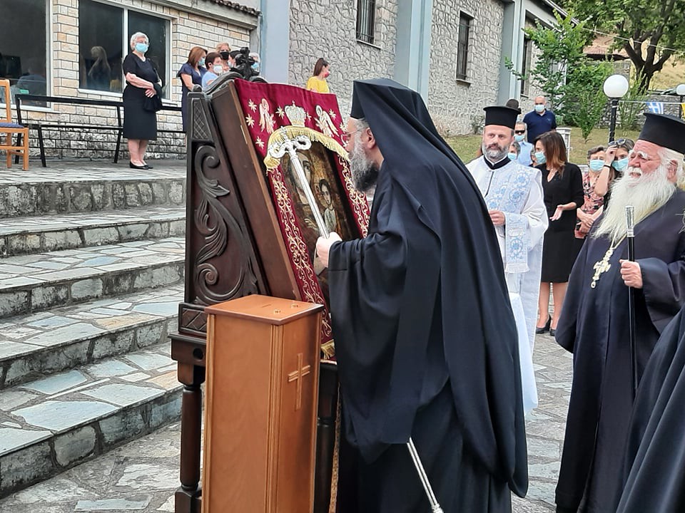 Eορτή της Συνάξεως της Ιεράς Εικόνος της Παναγίας «Ελεούσας» στη Φιλύρα Τρικάλων