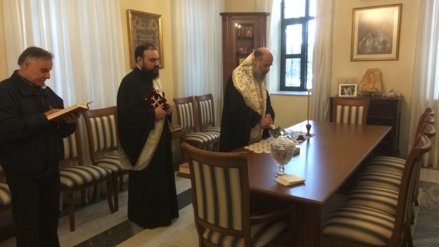 Μπήκε ο μήνας με Αγιασμό στα Γραφεία της Μητροπόλεως