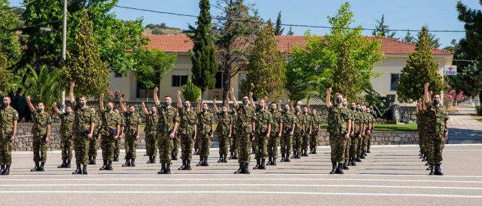 Ορκωμοσία νέων οπλιτών στο ΚΕΥΠ από τον Μητροπολίτη Φθιώτιδος κ. Συμεών