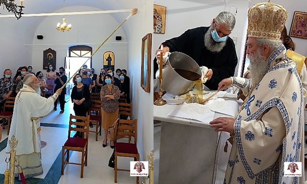 Ο Μητροπολίτης Σπάρτης τέλεσε τα εγκαίνια του Ι.Ν. Αγίας Παρασκευής Μεσοχωρίου