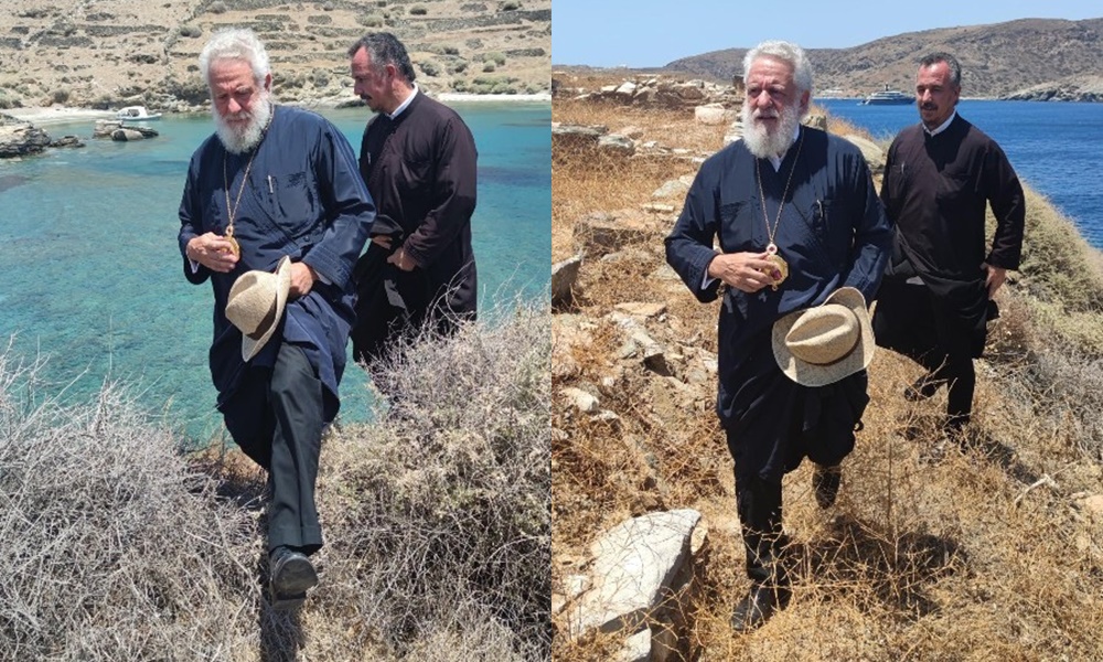 Ο δεσπότης μετέβη σε ανασκαφή στη θέση «Βρυόκαστρο»