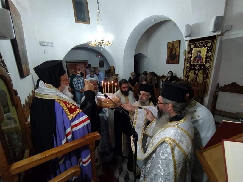 Vespers at historic Monastery of John the Baptist in Kynouria, on occasion of feast day of Forerunner’s Nativity