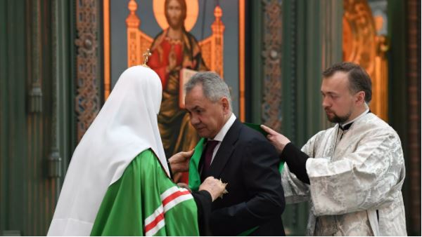 Ο Πατριάρχης απένειμε το Τάγμα δόξας και τιμής στον Σεργκέι Σοϊγκού