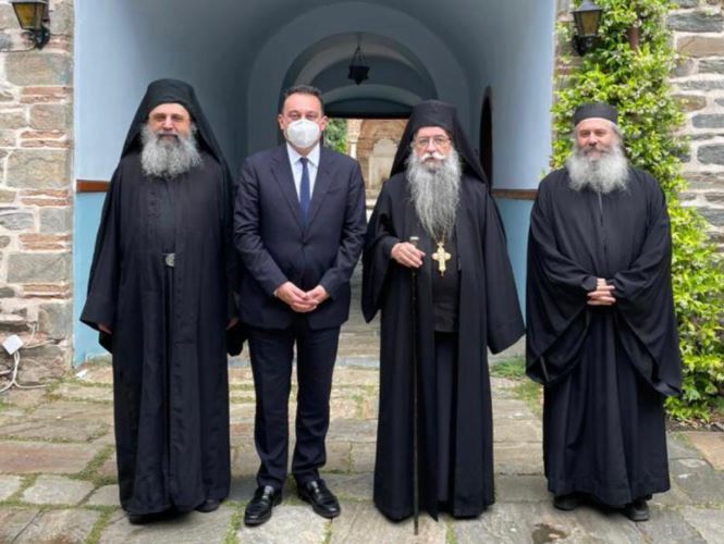Σε Μονές του Αγίου Όρους ο Υφυπουργός Εξωτερικών Κ. Βλάσης