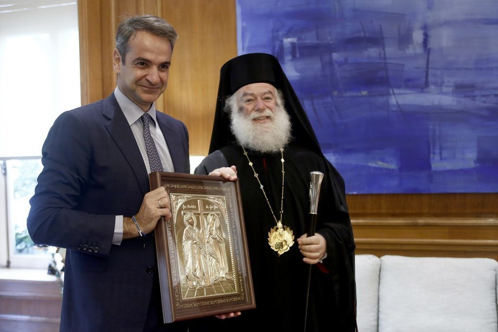 Υποδέχτηκε τον Πρωθυπουργό ο Πατριάρχης Αλεξανδρείας