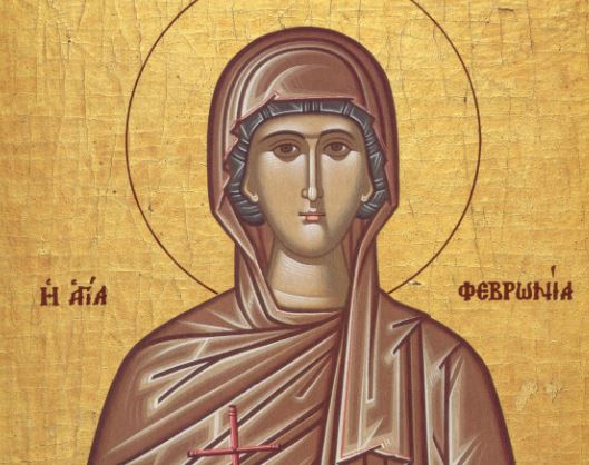 Η οσία Φεβρωνία