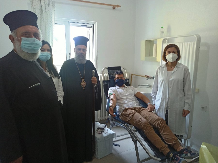 2η εθελοντική αιμοδοσία στην Αρχιερατική Περιφέρεια Αγναντερού