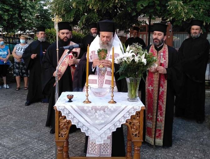 Αγιασμός για το έργο συντήρησης του Ιερού Ναού Αγίου Γεωργίου