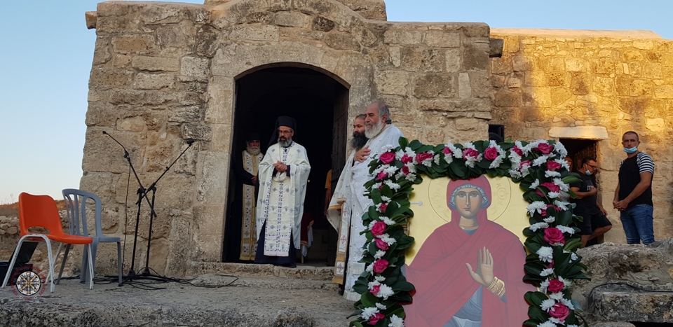 Εσπερινός της Αγίας Μαρίνας στην κατεχόμενη Δερύνεια