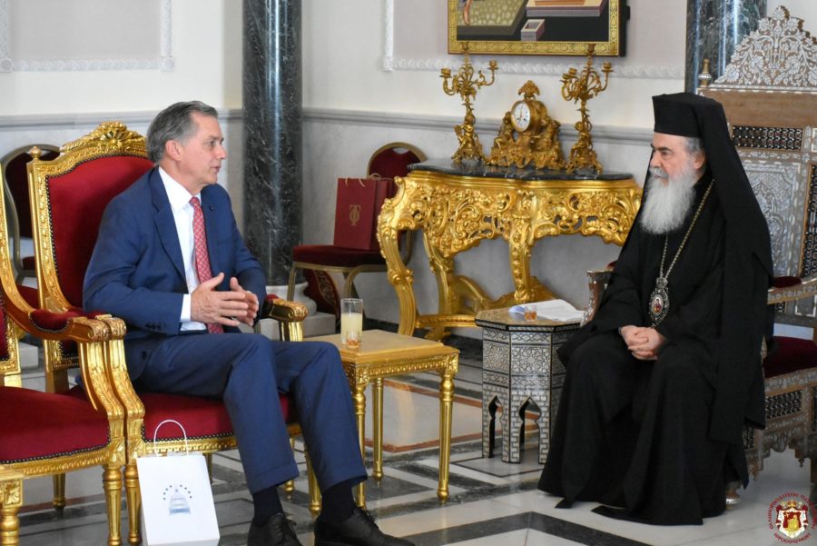 خطاب غبطة البطريرك ثيوفيلوس الثالث لوفد الكونغرس الأميريكي القادم للبطريركية