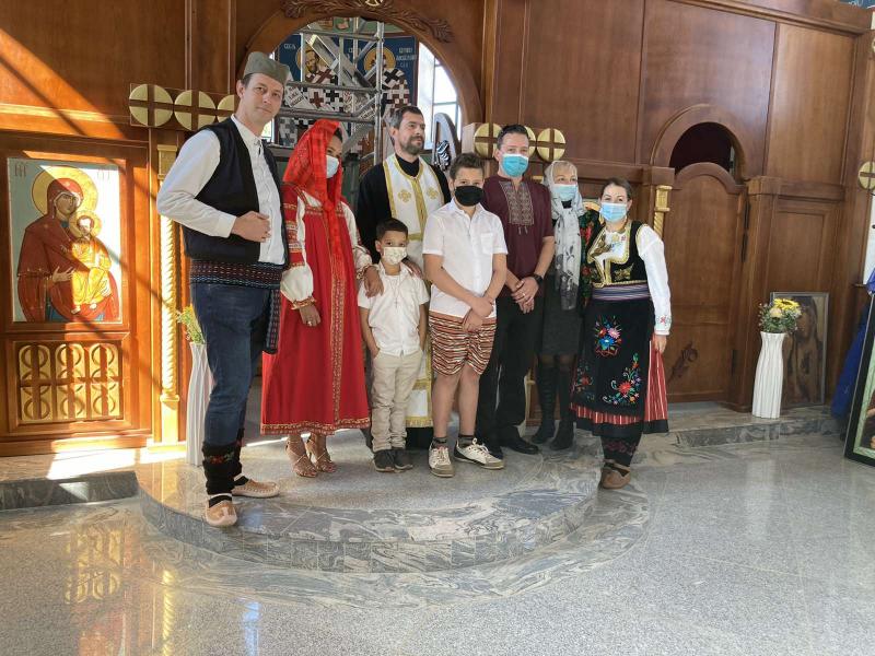 Прво венчање у Цркви Св. Саве у Боцвани