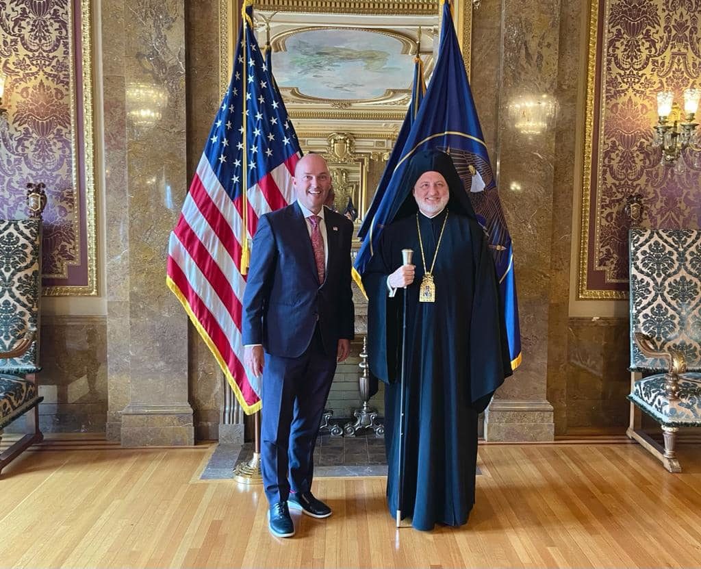 Συνάντηση Αρχιεπισκόπου Αμερικής με τον Κυβερνήτη της Γιούτα