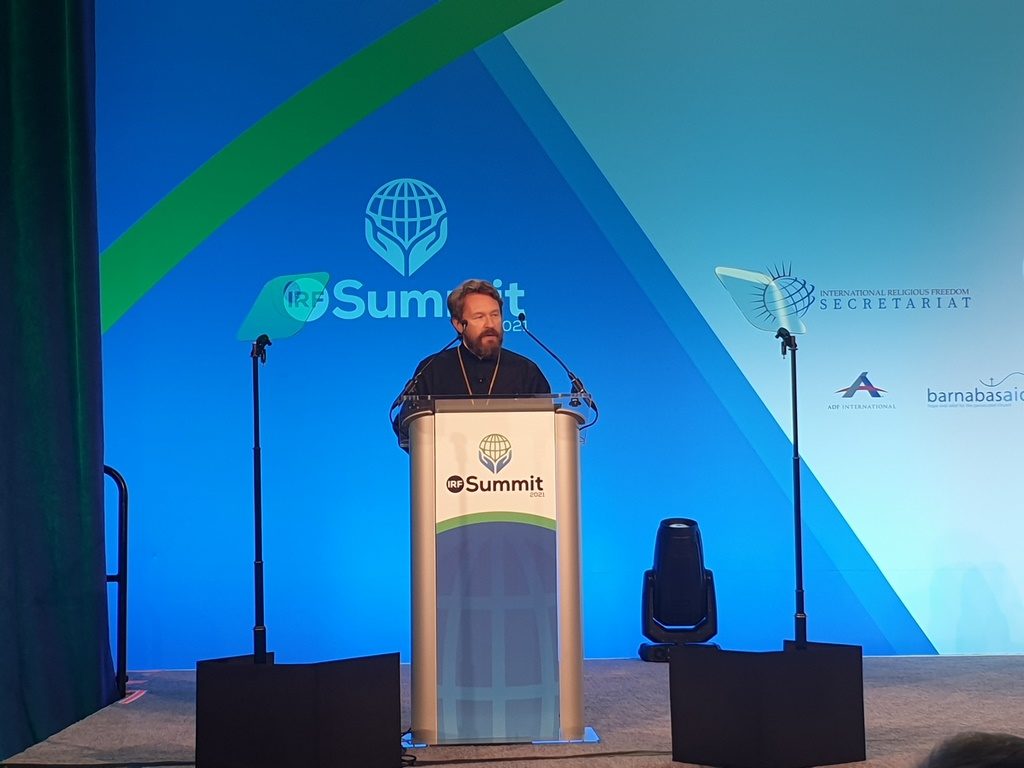 رئيس قسم العلاقات الخارجيّة في بطريركيّة موسكو يشارك في مؤتمر القمّة الدوليّ للبحث في مسائل الحرّيّة الدينيّة