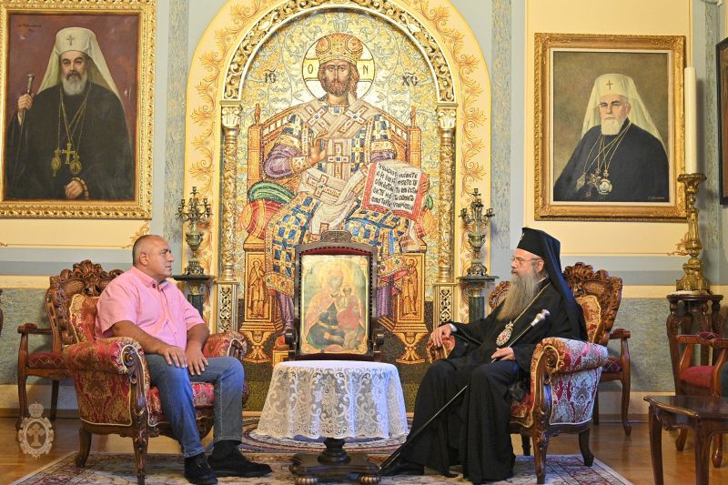 Посещение на г-н Бойко Борисов при Негово Високопреосвещенство Пловдивския митрополит Николай