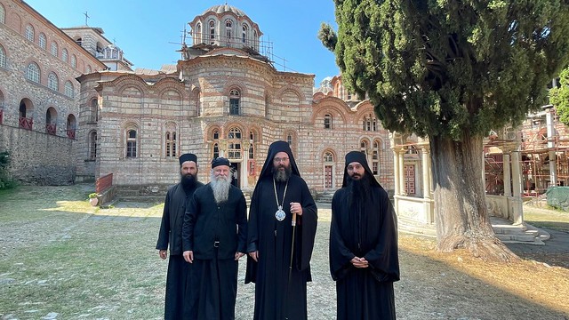 Bishop Siluan of Australia-New Zealand visits Hilandar Monastery