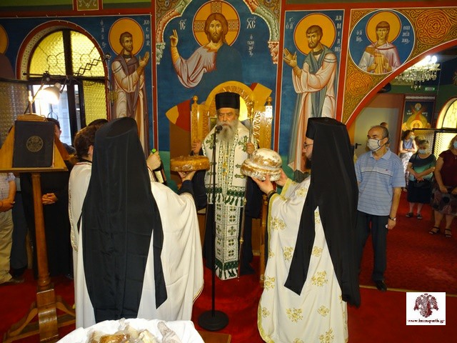 Εσπερινός στον ιδρυματικό Ναό των Αγίων Αναργύρων του Γηροκομείου Σπάρτης