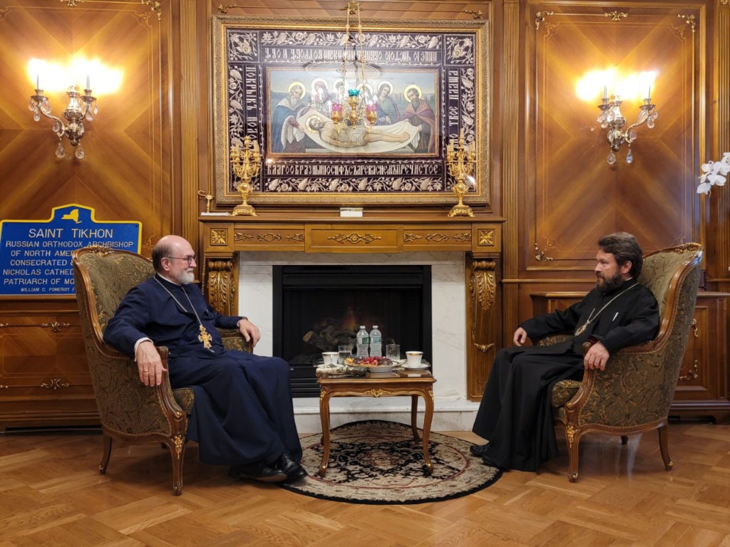 Председатель ОВЦС встретился с президентом Свято-Владимирской семинарии в Нью-Йорке