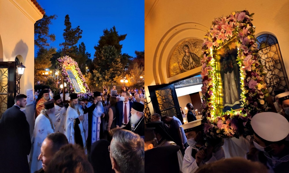 Εξήλθε η Αγία στο προάστιο Της (ΒΙΝΤΕΟ)
