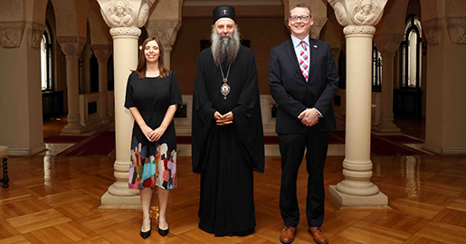 Patriarch of Serbia receives ambassadors of Canada, Australia