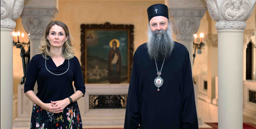 Στον Πατριάρχη Σερβίας η Επίτροπος για την Προστασία της Ισότητας