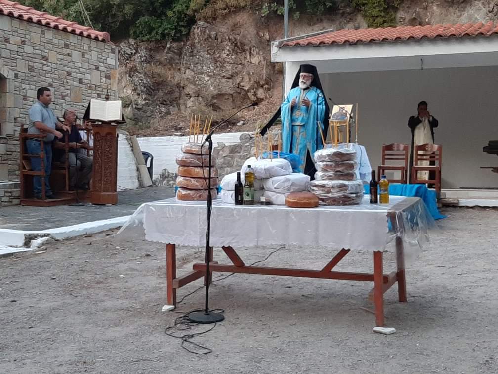 Η Εορτή της Κοιμήσεως της Αγίας Άννης στον Γέροντα Ερέτριας