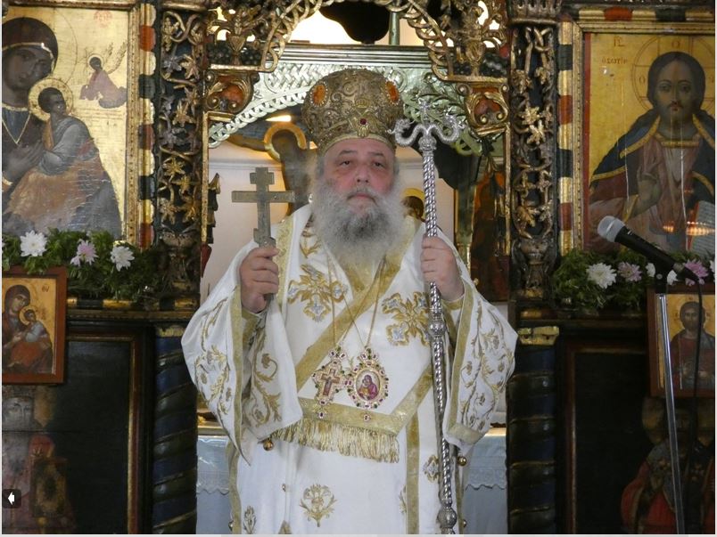 Ο Μητροπολίτης Πανοραξίας στη Μονή Παναγίας Μυρτιδιωτίσσης Πάρου