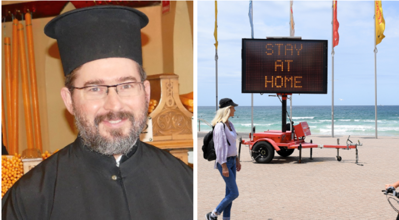 Reverend Father George Liangas from Burwood features in NSW Health’s COVID campaign