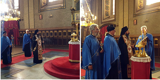 Владика Јеротеј служио бденије уочи Петровдана