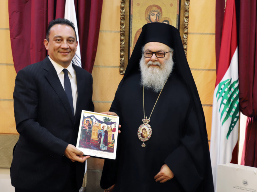 Костас Власис посетил Патриарха Антиохийского