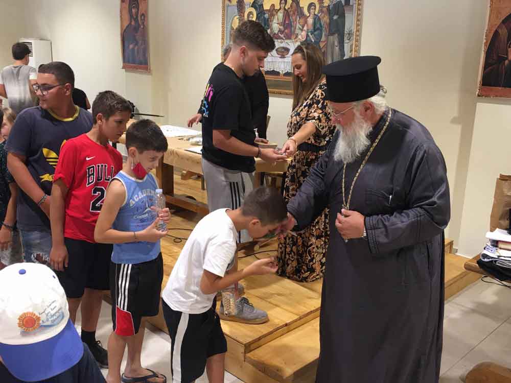 Ο Μητροπολίτης Κερκύρας στις κατασκηνώσεις της Ιεράς Μητροπόλεως