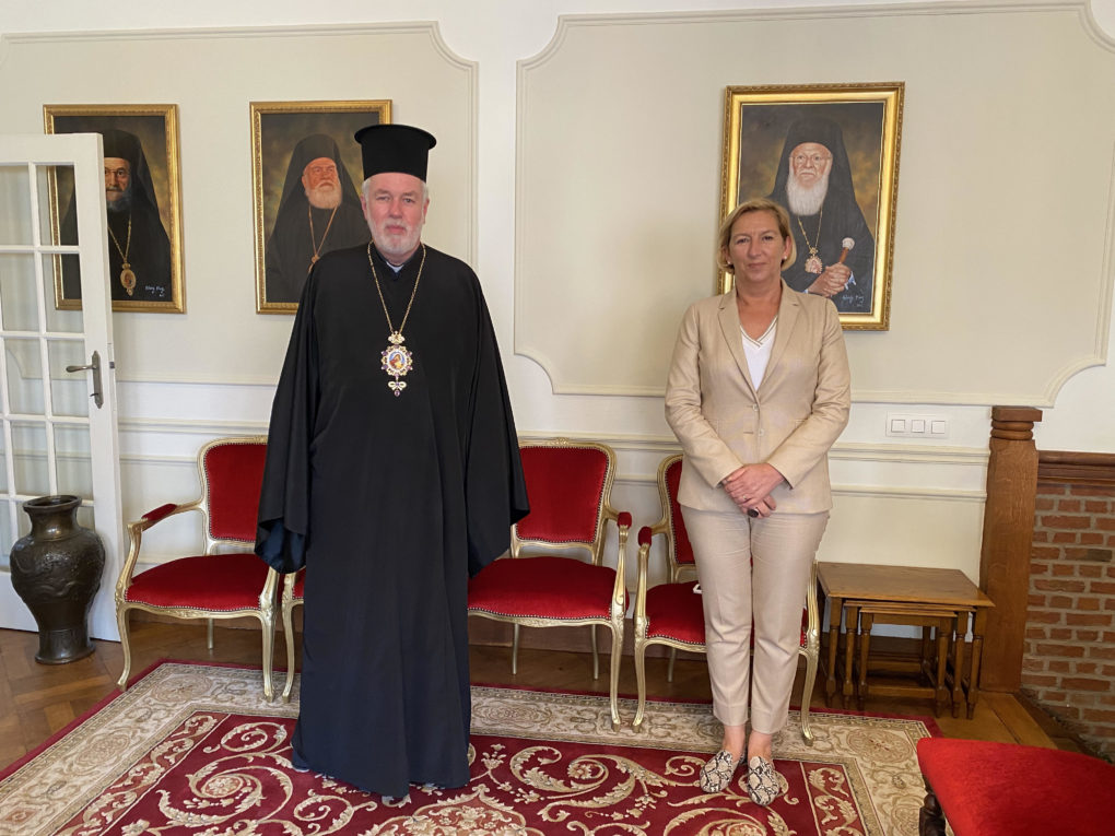 Metropolitan of Belgium Athinagoras receives ambassador of France to Kingdom of Belgium
