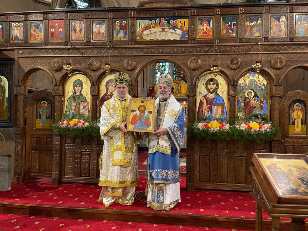 Archbishop of Great Britain Nikitas celebrates Divine Liturgy with Georgian Church’s Archbishop of Dmanisi Zenon
