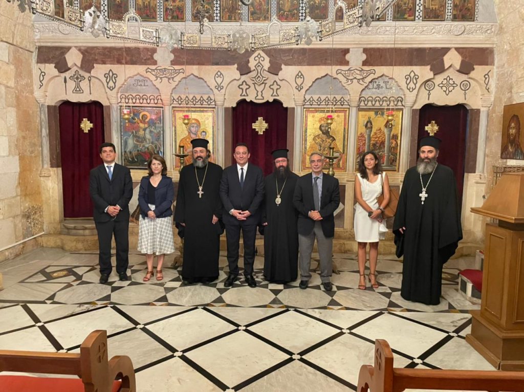 Στη Μονή Μπαλαμάντ ο Έλληνας ΥΦΕΞ Κώστας Βλάσης