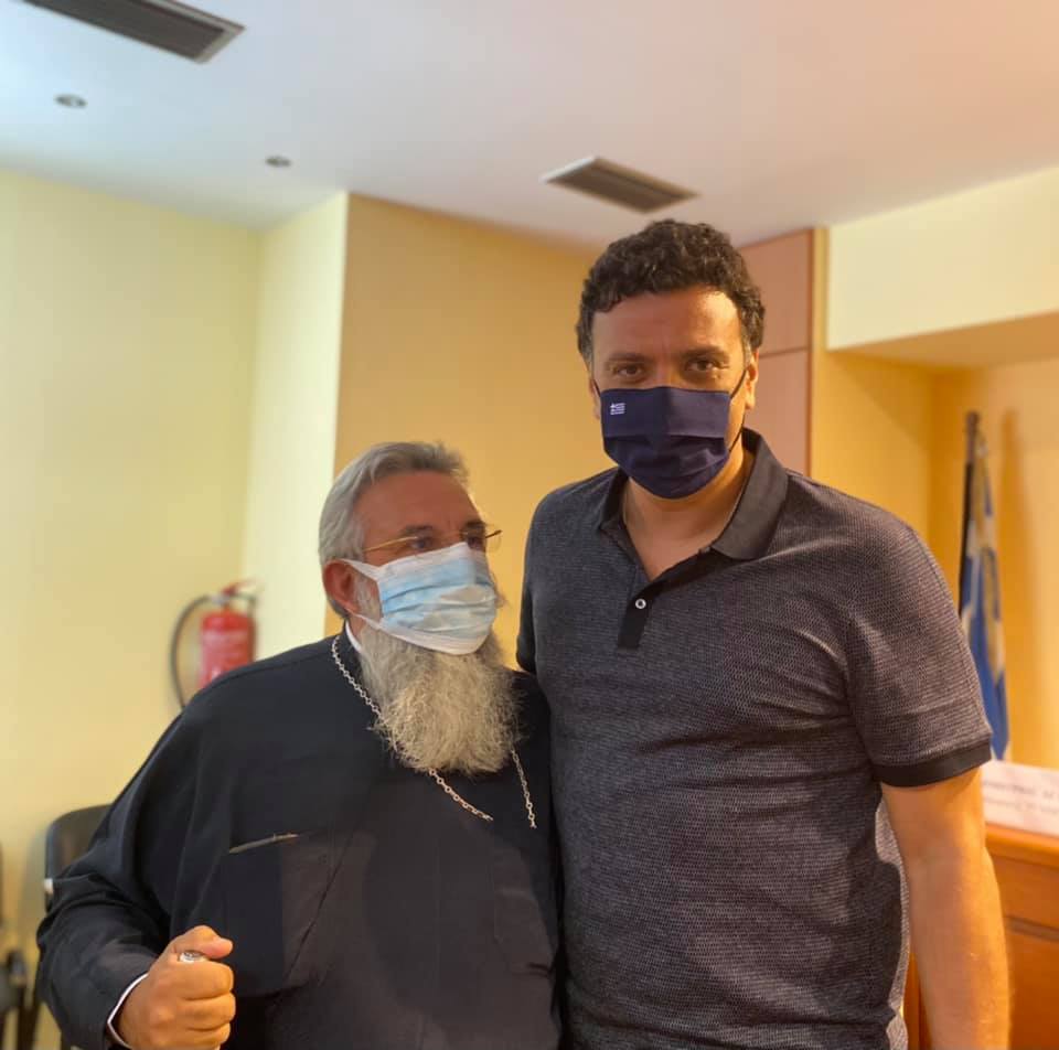 Ο Υπουργός Υγείας μαζί με τον Μητροπολίτη Ρεθύμνου