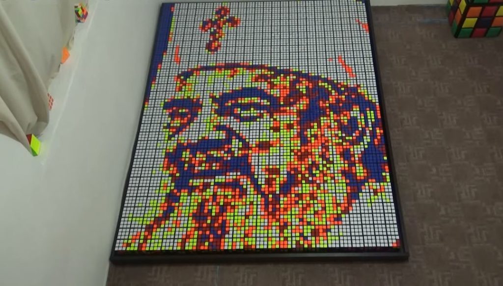 Romanian artist’s unique work in honor of Romanian Patriarch’s 70th birthday