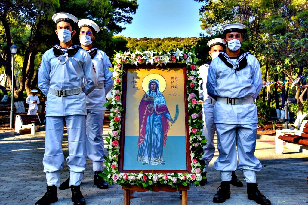Η εορτή της Αγίας Μαρίνας στην Ναυτική Βάση Νοτίου Ευβοϊκού